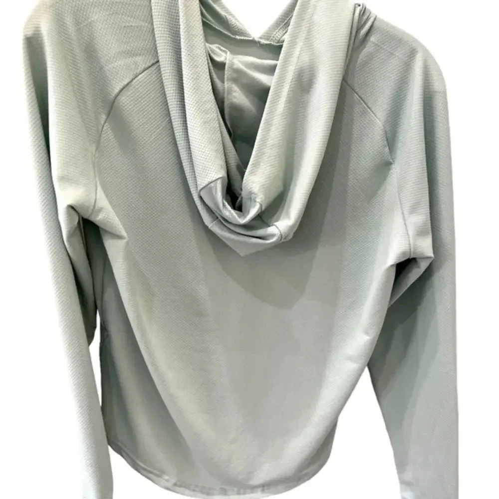 Light Green‎ Hoodie Waffled Texture New Top